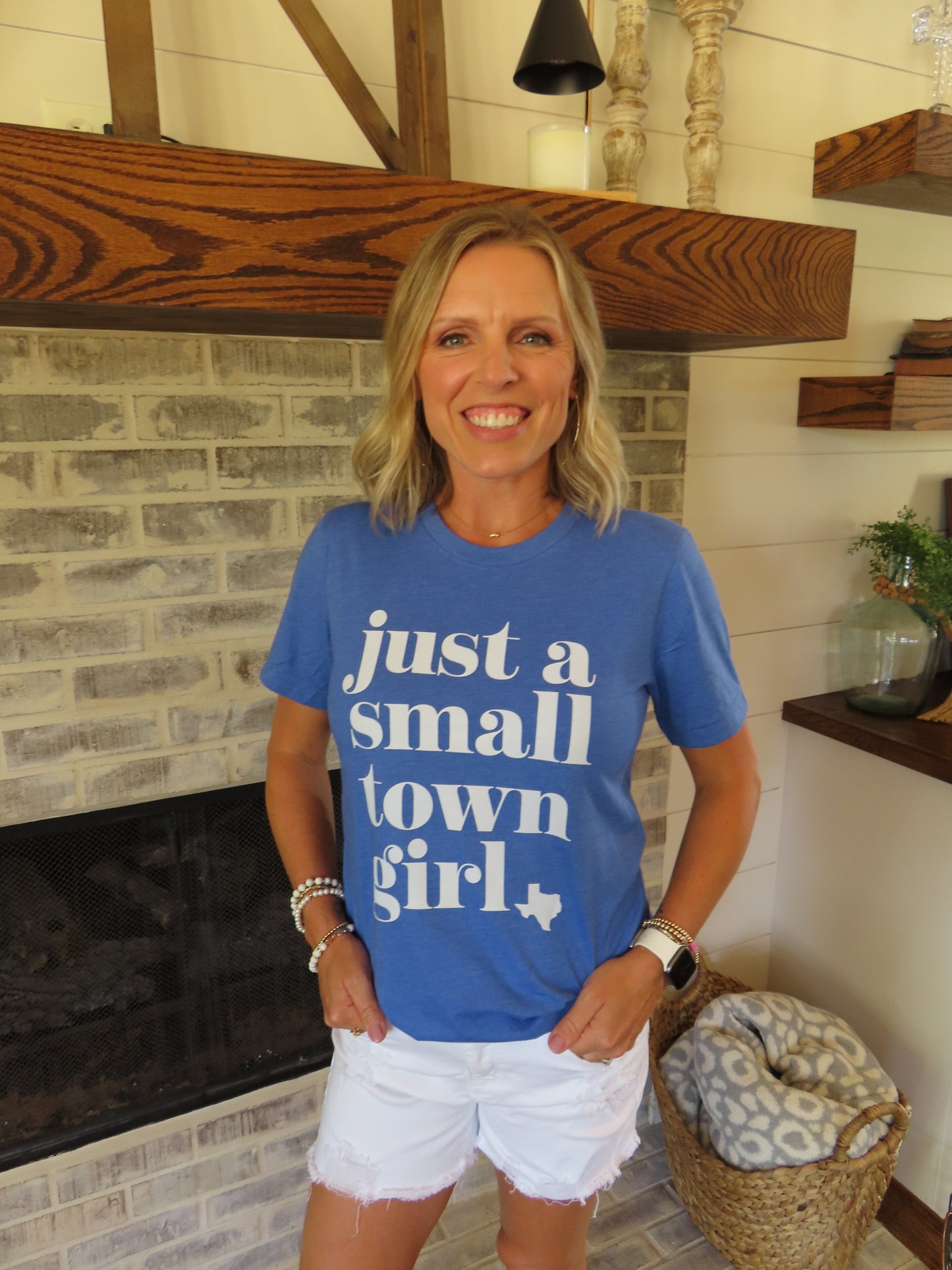 Just a Small Town Girl TX Tee
