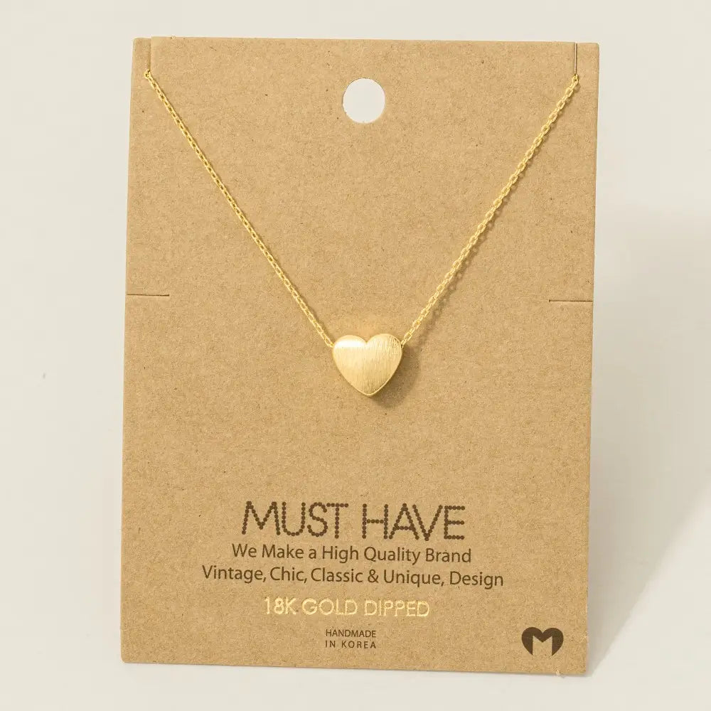 Heart Pendant Necklace (FINAL SALE)