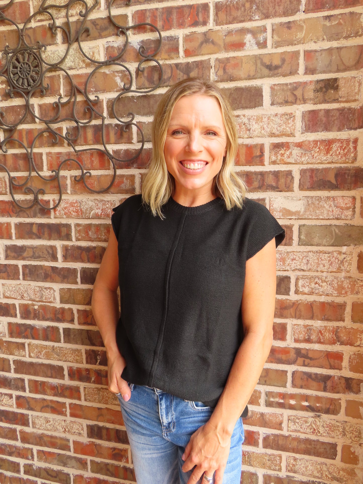 Sideline Chic Sweater Top