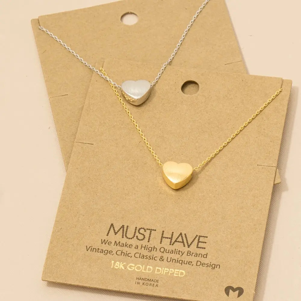 Heart Pendant Necklace (FINAL SALE)