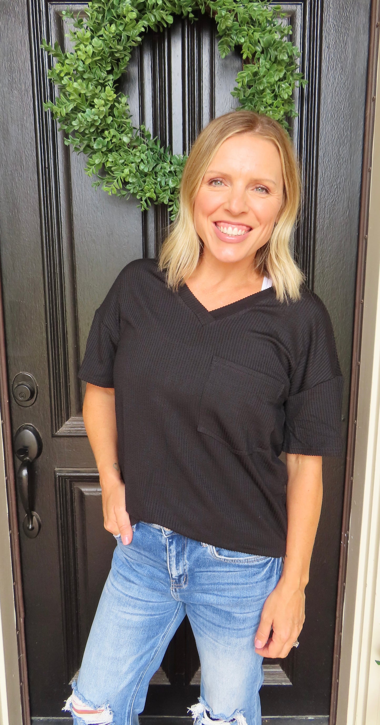 Ribbed Pocket Tee (FINAL SALE)