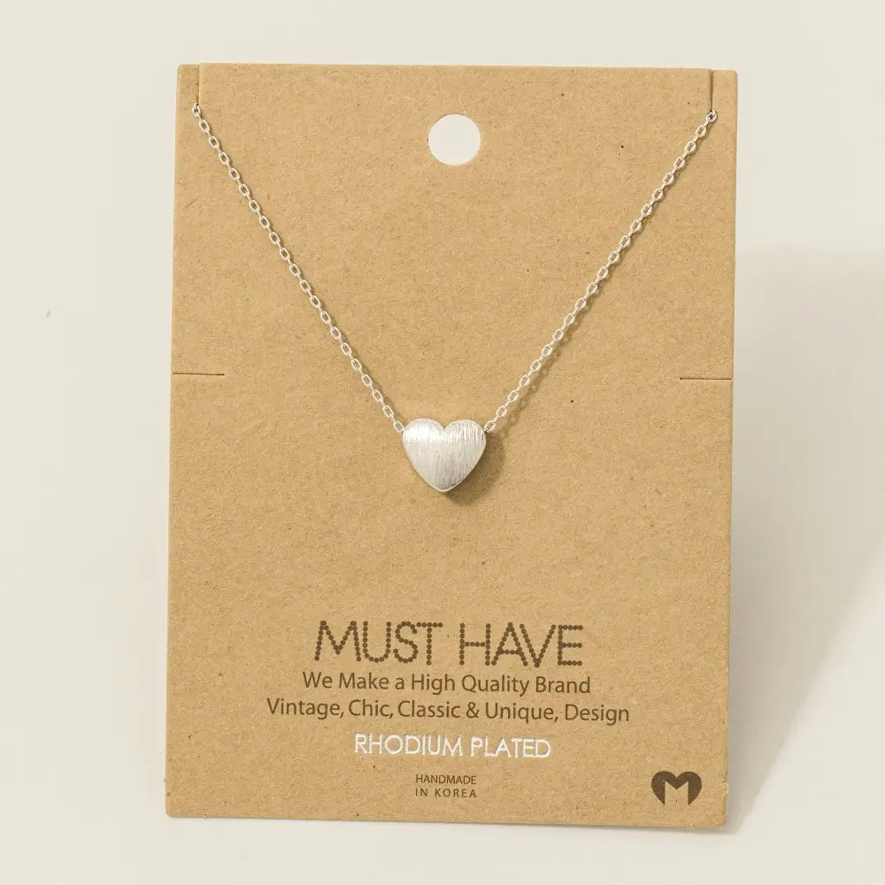 Heart Pendant Necklace (FINAL SALE)