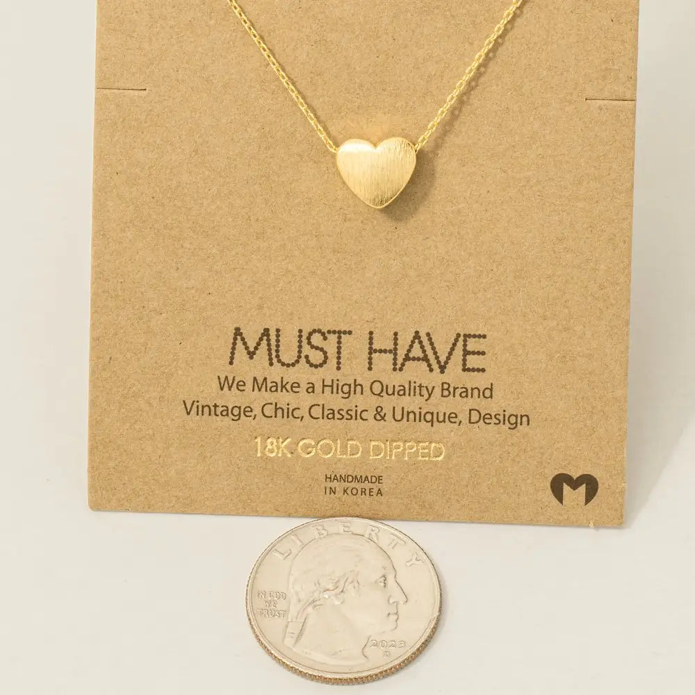 Heart Pendant Necklace (FINAL SALE)