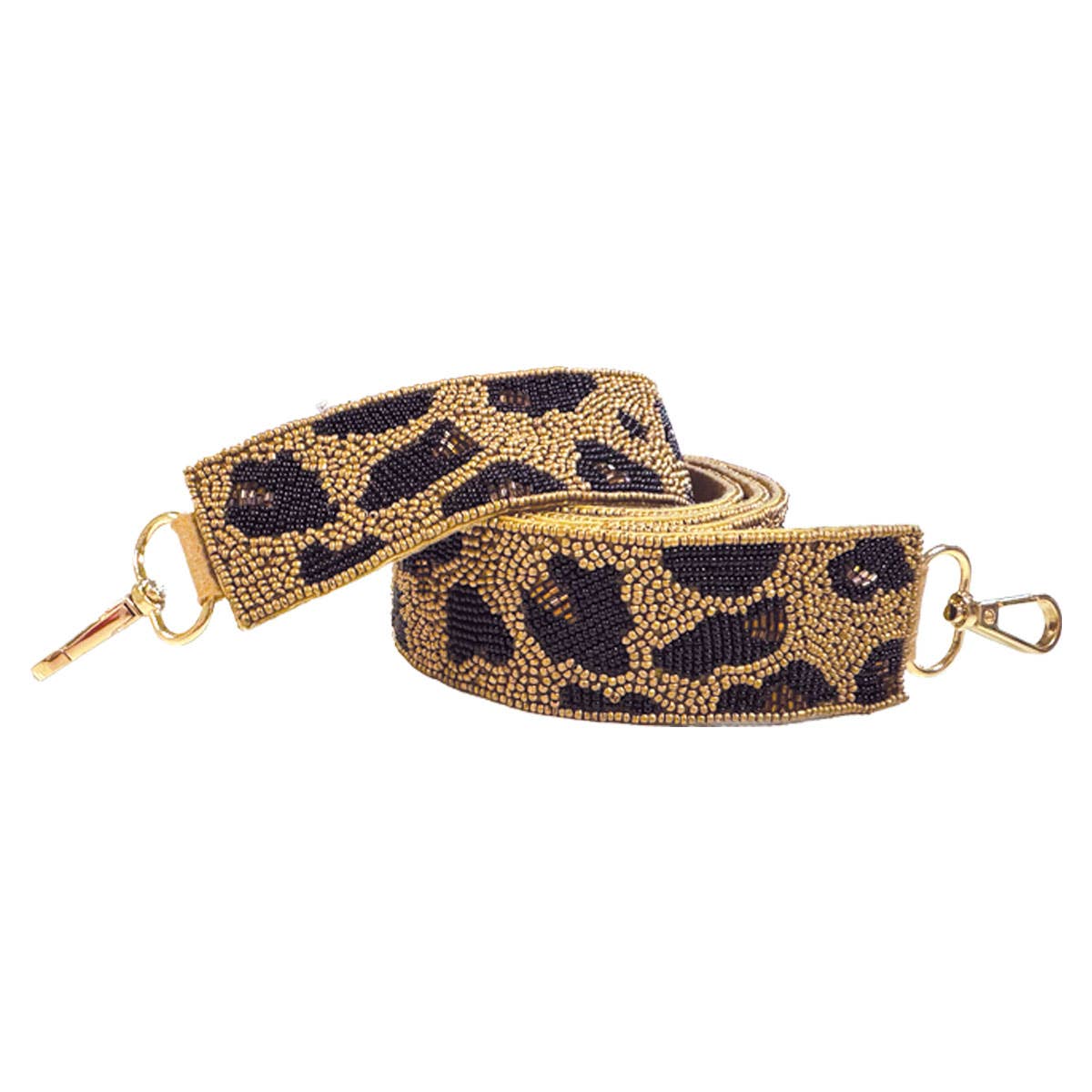 Leopard Beaded Crossbody Strap