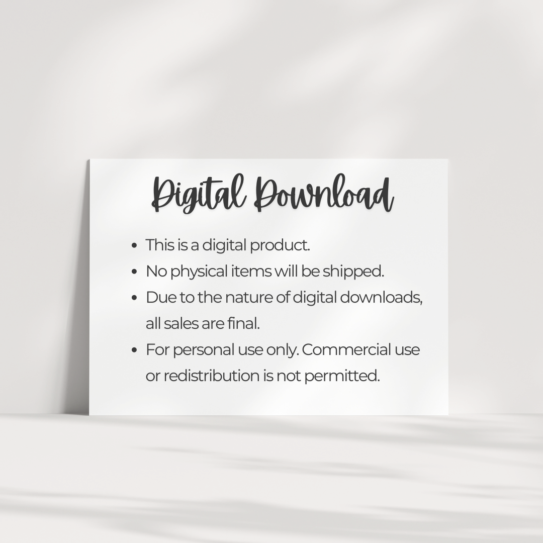 Printable Baby Milestone Cards | Digital Download