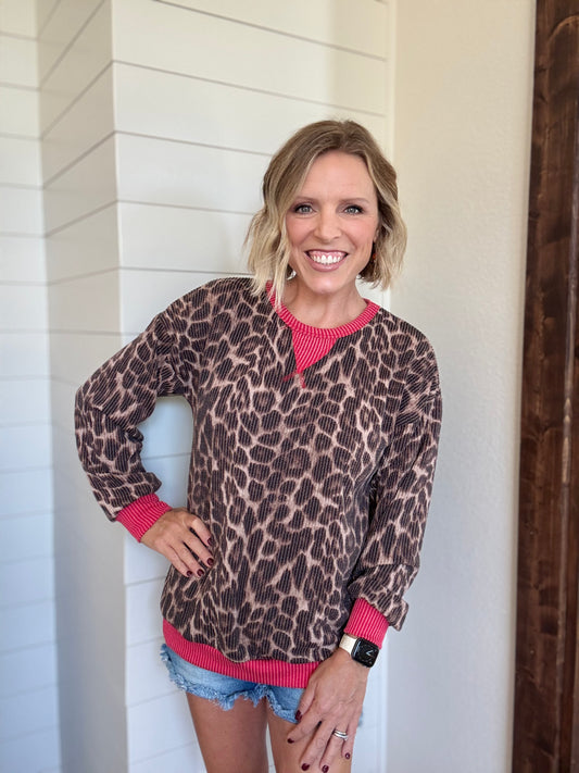 Friday Night Leopard Top