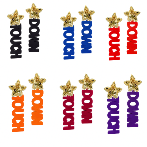 Touchdown Earrings (Multiple Colors)