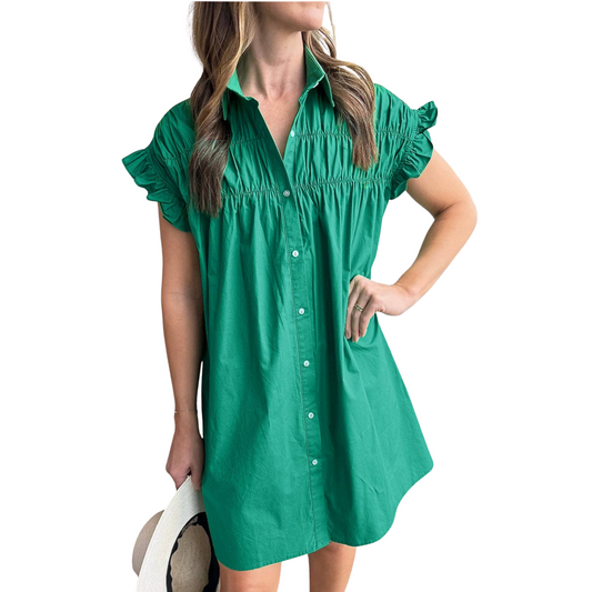 Lucky Green Game Day Dress