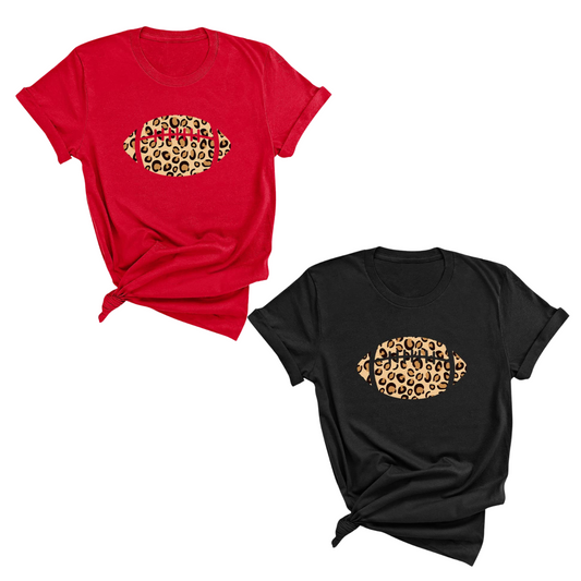 Leopard Football T-Shirt