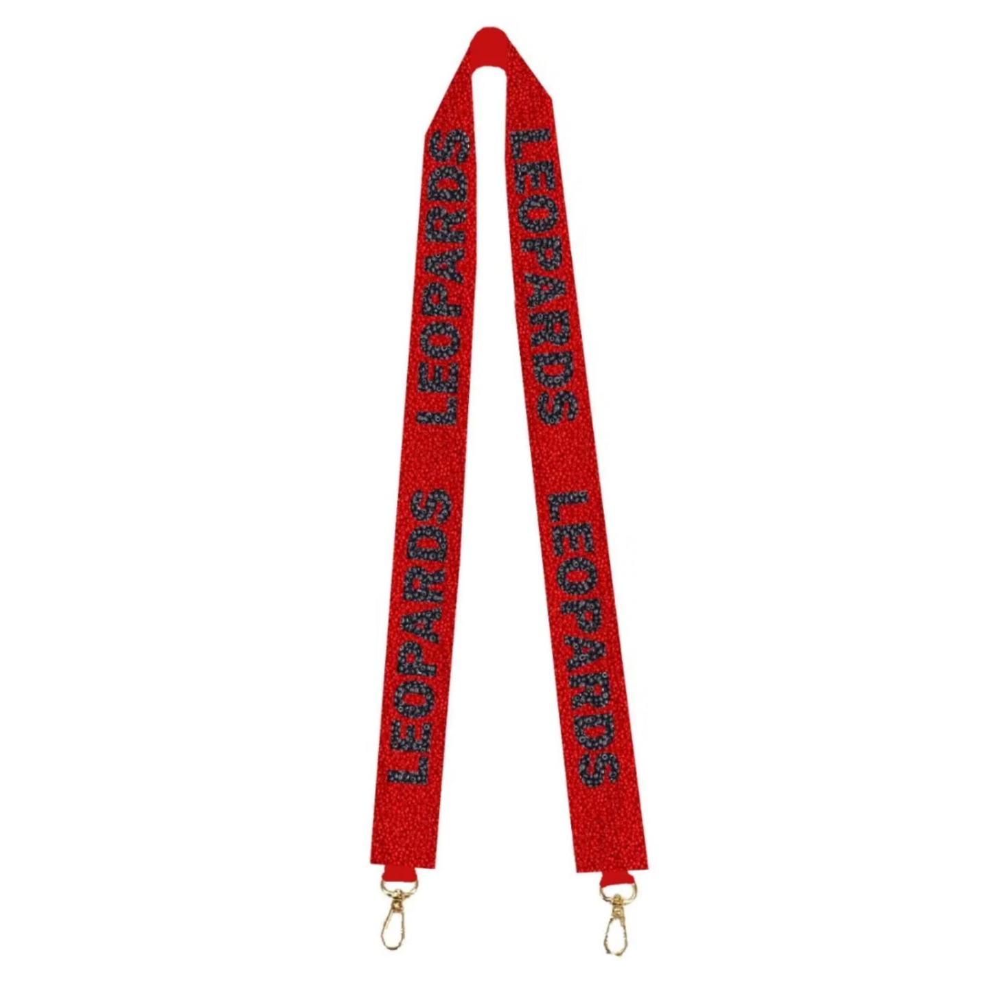 Leopards Custom Beaded Strap | Lovejoy Cheer Fundraiser