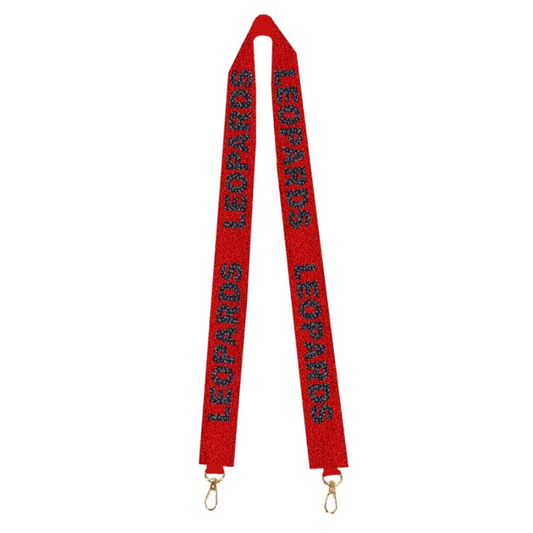 Leopards Custom Beaded Strap | Lovejoy Cheer Fundraiser