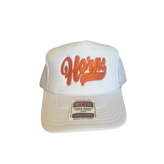Texas Horns (White) | Trucker Hat