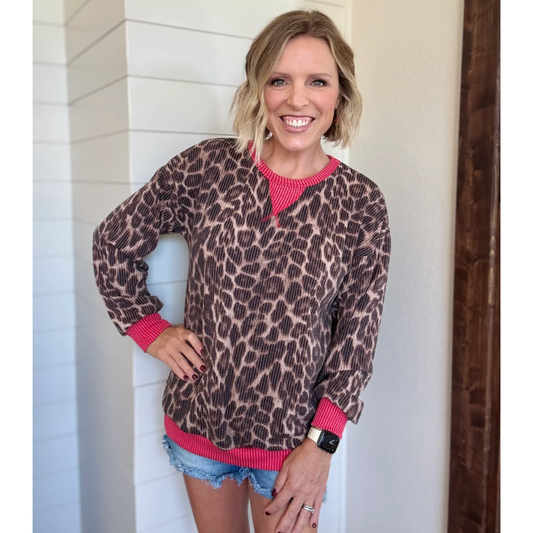 Friday Night Leopard Top