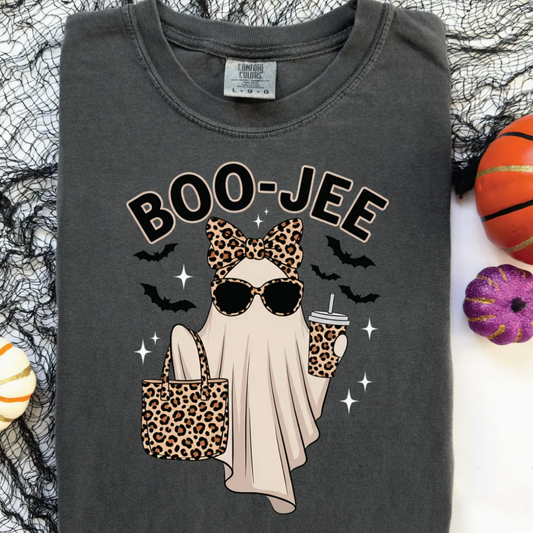 Boo-Jee Leopard Ghost Tee